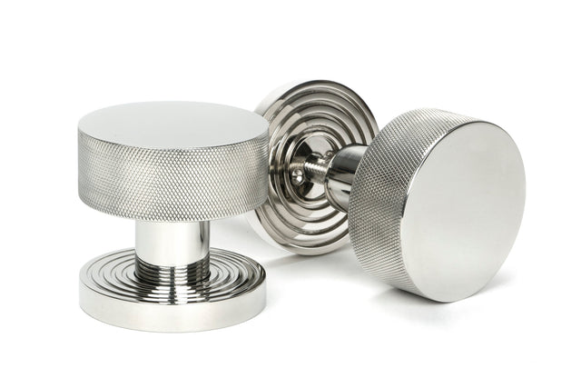 From The Anvil - Polished Marine SS (316) Brompton Mortice/Rim Knob Set (Beehive) | Sku. 46808 | Trade Door Handles.