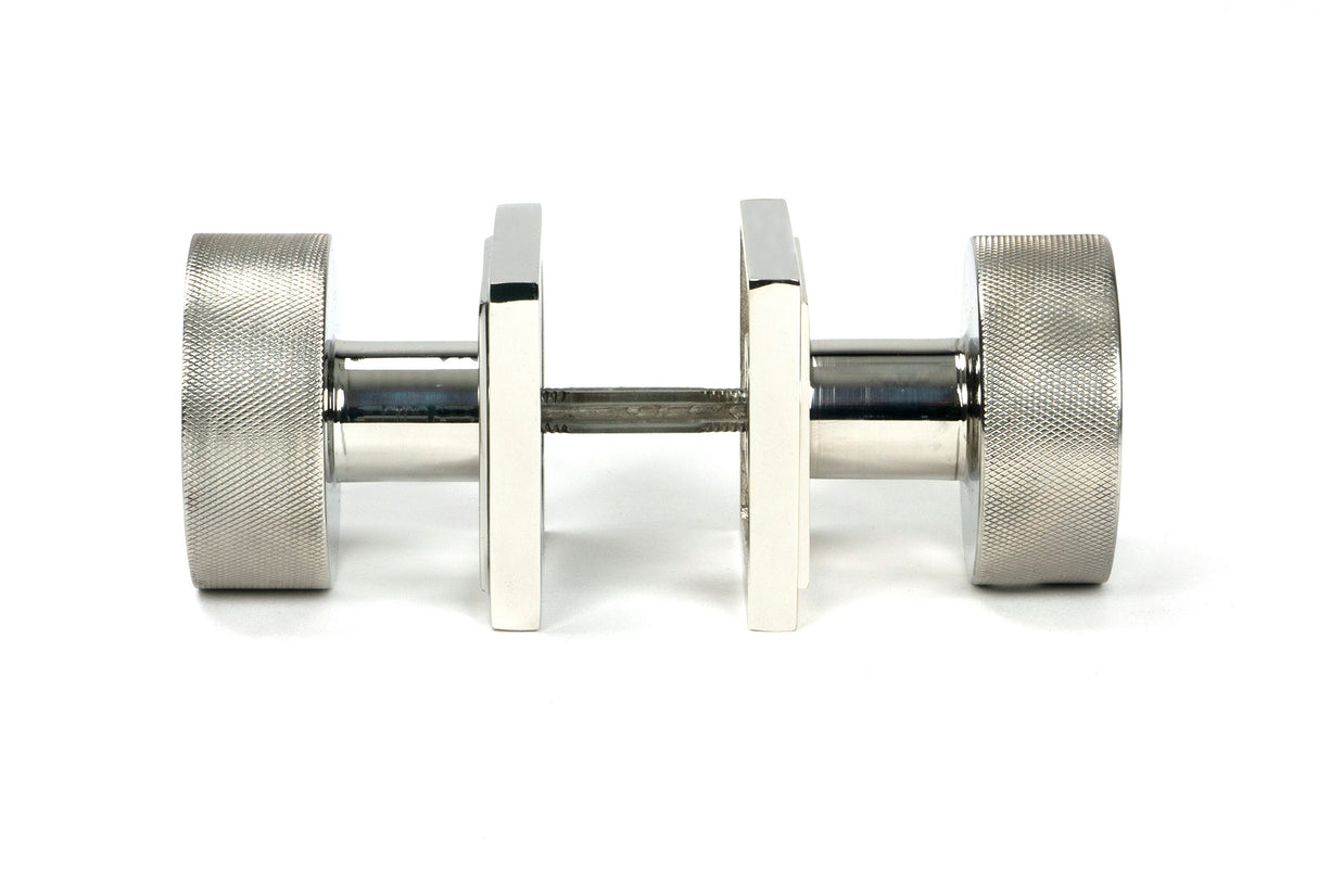 From The Anvil - Polished Marine SS (316) Brompton Mortice/Rim Knob Set (Square) | Sku. 46809 | Trade Door Handles.