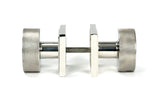 From The Anvil - Polished Marine SS (316) Brompton Mortice/Rim Knob Set (Square) | Sku. 46809 | Trade Door Handles.
