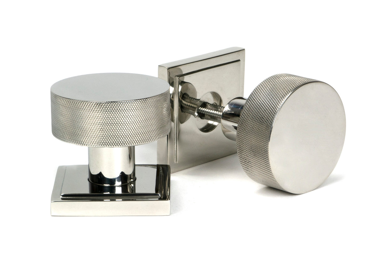 From The Anvil - Polished Marine SS (316) Brompton Mortice/Rim Knob Set (Square) | Sku. 46809 | Trade Door Handles.