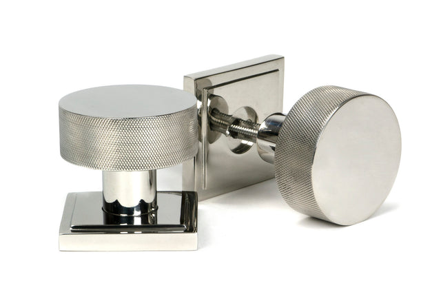 From The Anvil - Polished Marine SS (316) Brompton Mortice/Rim Knob Set (Square) | Sku. 46809 | Trade Door Handles.