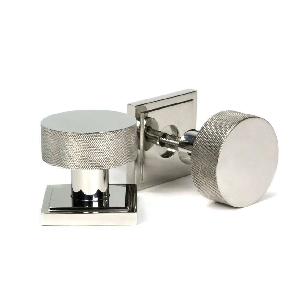 From The Anvil - Polished Marine SS (316) Brompton Mortice/Rim Knob Set (Square) | Sku. 46809 | Trade Door Handles.