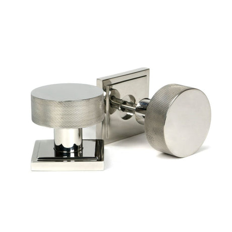 From The Anvil - Polished Marine SS (316) Brompton Mortice/Rim Knob Set (Square) | Sku. 46809 | Trade Door Handles.