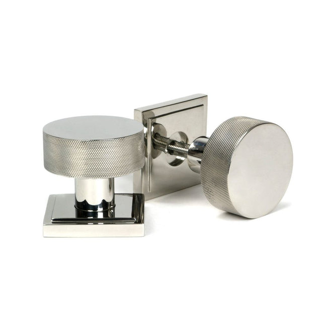 From The Anvil - Polished Marine SS (316) Brompton Mortice/Rim Knob Set (Square) | Sku. 46809 | Trade Door Handles.