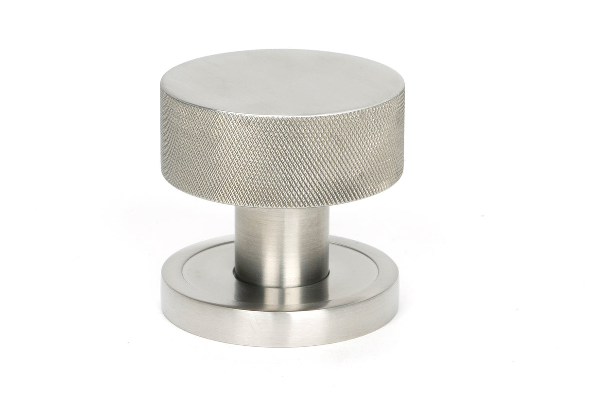 From The Anvil - Satin Marine SS (316) Brompton Mortice/Rim Knob Set (Plain) | Sku. 46810 | Trade Door Handles.