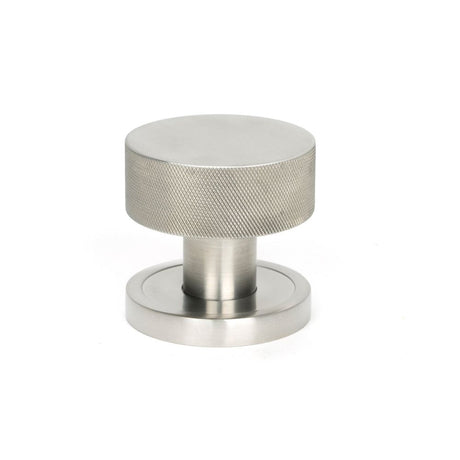 From The Anvil - Satin Marine SS (316) Brompton Mortice/Rim Knob Set (Plain) | Sku. 46810 | Trade Door Handles.