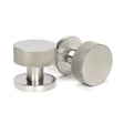 From The Anvil - Satin Marine SS (316) Brompton Mortice/Rim Knob Set (Plain) | Sku. 46810 | Trade Door Handles.