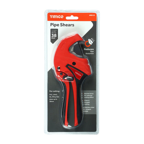 This is an image of Timco - Premium Pipe Shears 0 - 42mm (1 Each Blister Pack) 468112