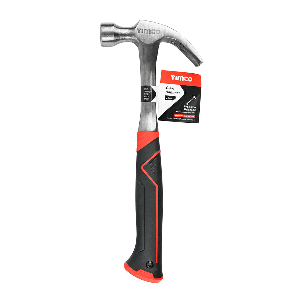 This is an image of Timco - Claw Hammer - One Piece 16oz (1 Each Unit) 468118