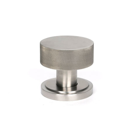 From The Anvil - Satin Marine SS (316) Brompton Mortice/Rim Knob Set (Art Deco) | Sku. 46811 | Trade Door Handles.