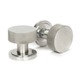 From The Anvil - Satin Marine SS (316) Brompton Mortice/Rim Knob Set (Art Deco) | Sku. 46811 | Trade Door Handles.