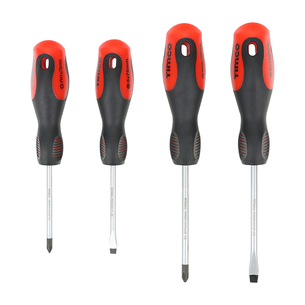 This is an image of Timco - Screwdriver Set 4pcs (4 Pieces Box) 468129