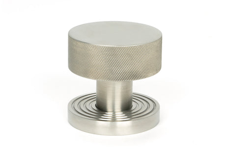 From The Anvil - Satin Marine SS (316) Brompton Mortice/Rim Knob Set (Beehive) | Sku. 46812 | Trade Door Handles.