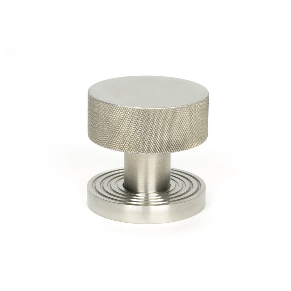 From The Anvil - Satin Marine SS (316) Brompton Mortice/Rim Knob Set (Beehive) | Sku. 46812 | Trade Door Handles.