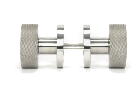 From The Anvil - Satin Marine SS (316) Brompton Mortice/Rim Knob Set (Beehive) | Sku. 46812 | Trade Door Handles.