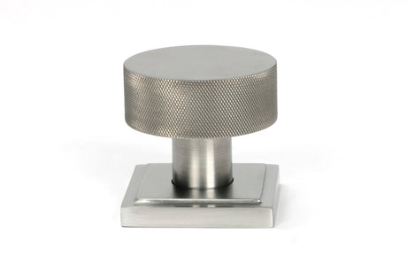 From The Anvil - Satin Marine SS (316) Brompton Mortice/Rim Knob Set (Square) | Sku. 46813 | Trade Door Handles.