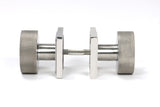 From The Anvil - Satin Marine SS (316) Brompton Mortice/Rim Knob Set (Square) | Sku. 46813 | Trade Door Handles.