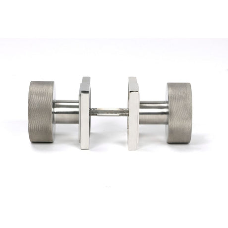 From The Anvil - Satin Marine SS (316) Brompton Mortice/Rim Knob Set (Square) | Sku. 46813 | Trade Door Handles.