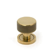 From The Anvil - Aged Brass Brompton Cabinet Knob - 25mm (Plain) | Sku. 46814 | Trade Door Handles.