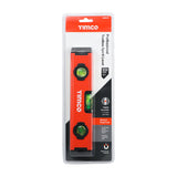 This is an image of Timco - Toolbox Spirit Level - Aluminium 225mm (1 Each Blister Pack) 468152