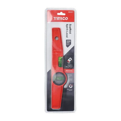 This is an image of Timco - Scaffold Spirit Level 250mm (1 Each Unit) 468153