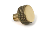 From The Anvil - Aged Brass Brompton Cabinet Knob - 25mm (No rose) | Sku. 46815 | Trade Door Handles.