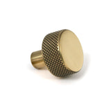 From The Anvil - Aged Brass Brompton Cabinet Knob - 25mm (No rose) | Sku. 46815 | Trade Door Handles.