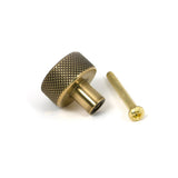 From The Anvil - Aged Brass Brompton Cabinet Knob - 25mm (No rose) | Sku. 46815 | Trade Door Handles.