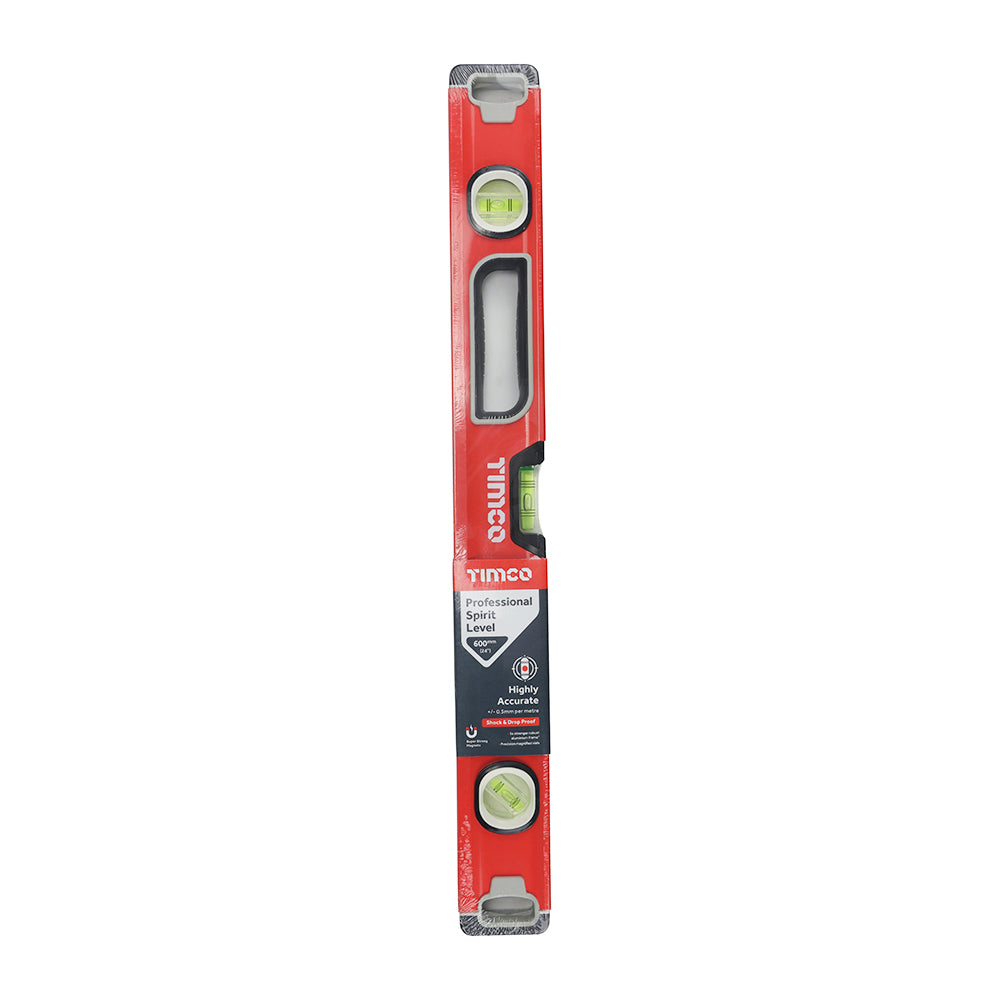 This is an image of Timco - Professional Spirit Level - Box Beam 600mm (1 Each Unit) 468160