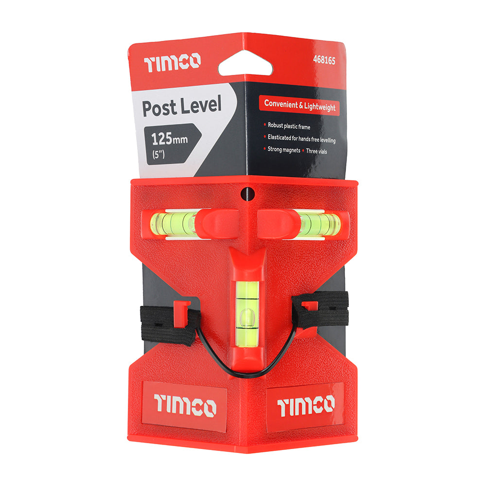 This is an image of Timco - Post Level 125mm (1 Each Backing Card) 468165
