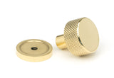 From The Anvil - Polished Brass Brompton Cabinet Knob - 25mm (Plain) | Sku. 46816 | Trade Door Handles.