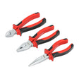 This is an image of Timco - General Purpose Pliers Set 3pcs (3 Pieces Blister Pack) 468173