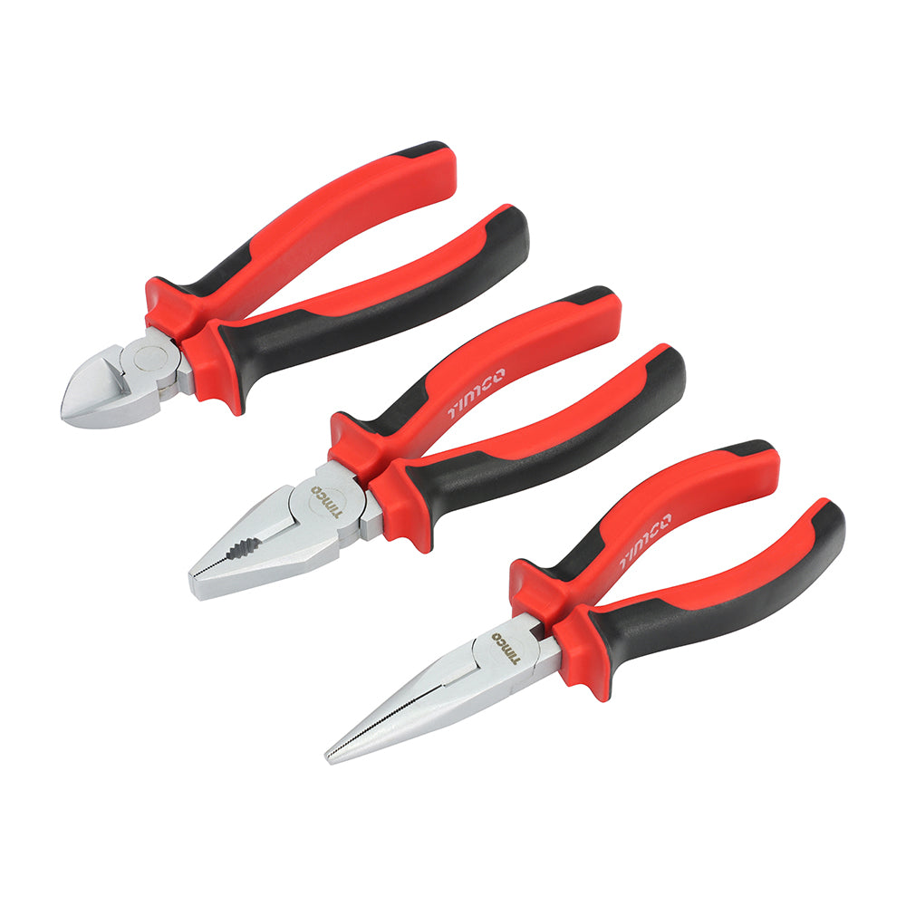 This is an image of Timco - General Purpose Pliers Set 3pcs (3 Pieces Blister Pack) 468173