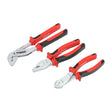 This is an image of Timco - Tradesmans Pliers Set 3pcs (3 Pieces Blister Pack) 468174