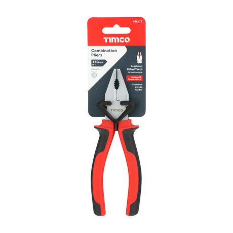 This is an image of Timco - Combination Pliers 6" (1 Each Backing Card) 468175