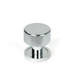 From The Anvil - Polished Chrome Brompton Cabinet Knob - 25mm (Plain) | Sku. 46818 | Trade Door Handles.