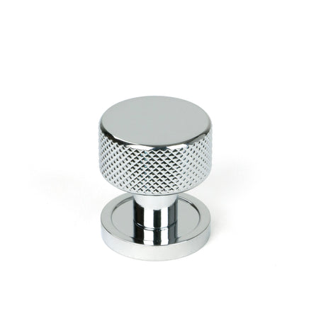 From The Anvil - Polished Chrome Brompton Cabinet Knob - 25mm (Plain) | Sku. 46818 | Trade Door Handles.