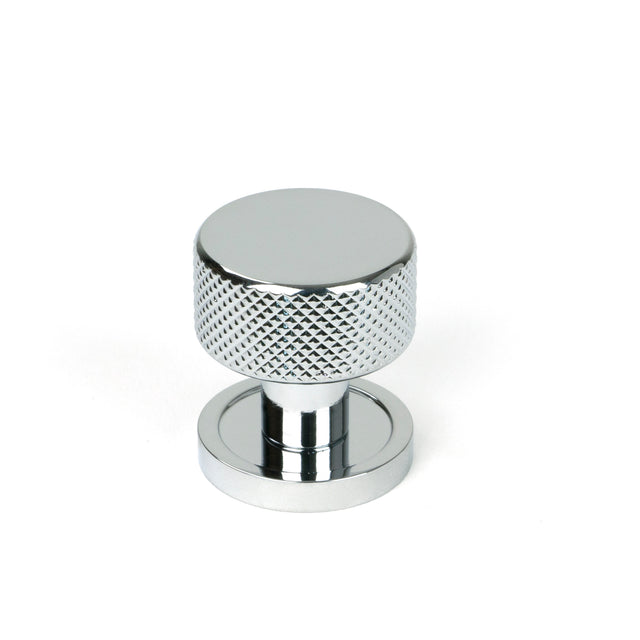 From The Anvil - Polished Chrome Brompton Cabinet Knob - 25mm (Plain) | Sku. 46818 | Trade Door Handles.