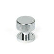 From The Anvil - Polished Chrome Brompton Cabinet Knob - 25mm (Plain) | Sku. 46818 | Trade Door Handles.