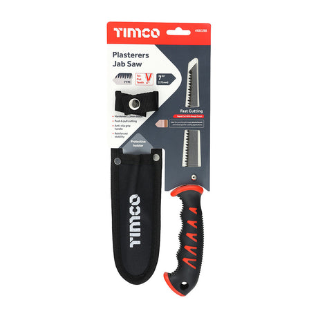This is an image of Timco - Plasterers Jab Saw 7" (1 Each Backing Card) 468198