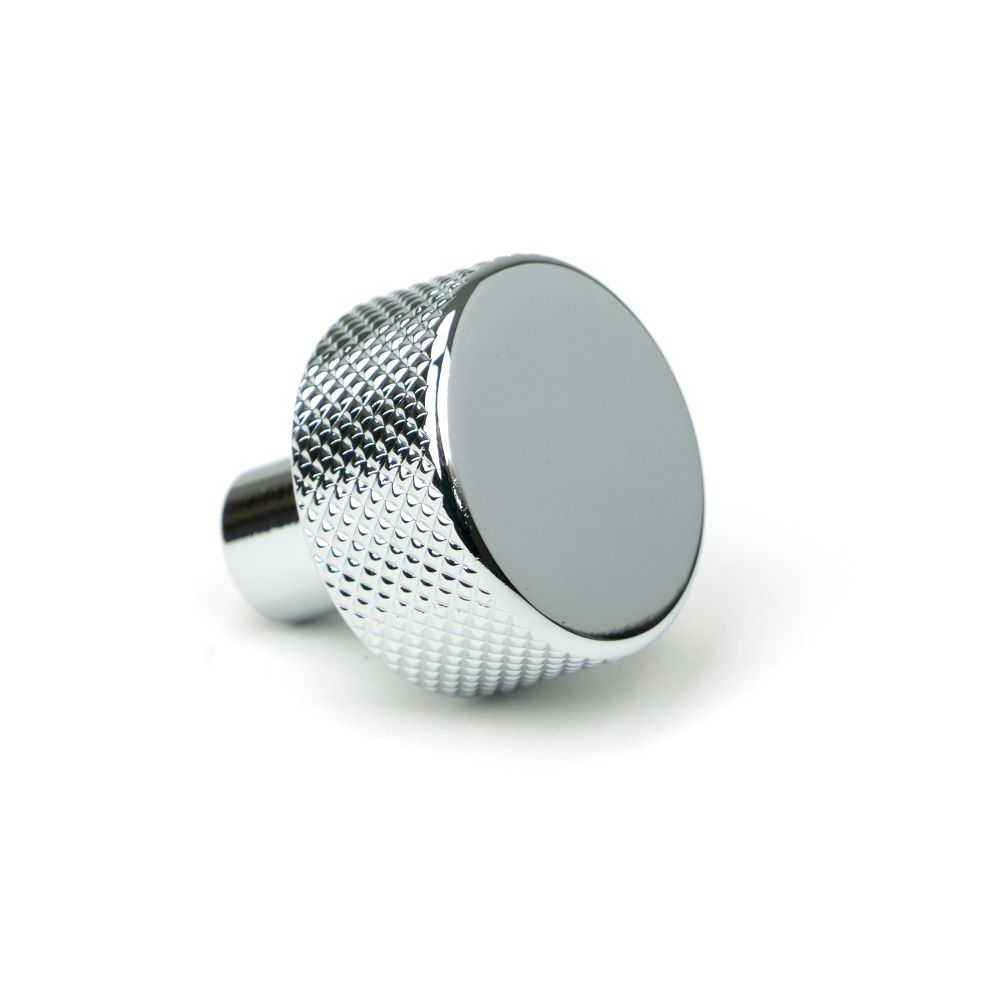 From The Anvil - Polished Chrome Brompton Cabinet Knob - 25mm (No rose) | Sku. 46819 | Trade Door Handles.