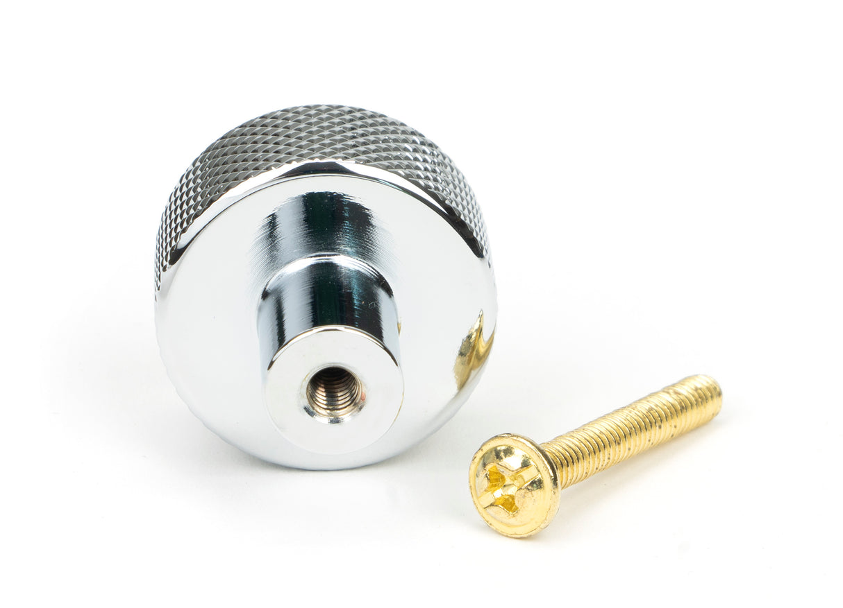 From The Anvil - Polished Chrome Brompton Cabinet Knob - 25mm (No rose) | Sku. 46819 | Trade Door Handles.