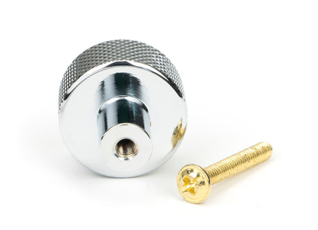 From The Anvil - Polished Chrome Brompton Cabinet Knob - 25mm (No rose) | Sku. 46819 | Trade Door Handles.