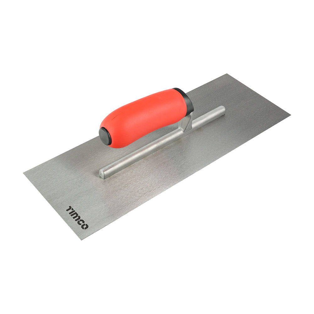 This is an image of Timco - Plastering Trowel - Carbon Steel 5 x 13" (1 Each Backing Card) 468201