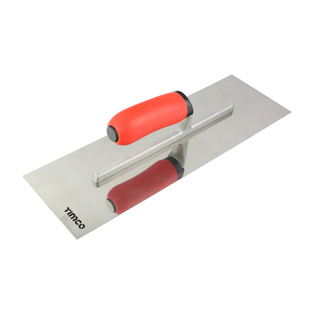This is an image of Timco - Plastering Trowel - Carbon Steel 5 x 14" (1 Each Backing Card) 468202