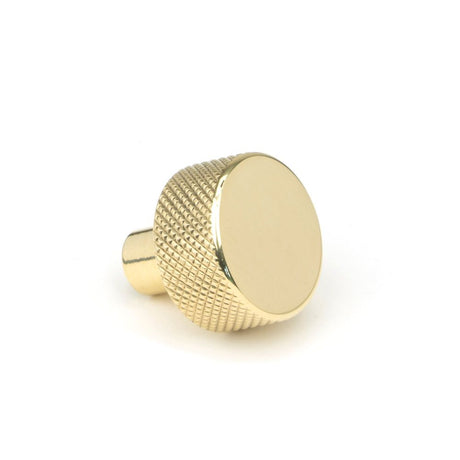 From The Anvil - Polished Brass Brompton Cabinet Knob - 25mm (No rose) | Sku. 46820 | Trade Door Handles.