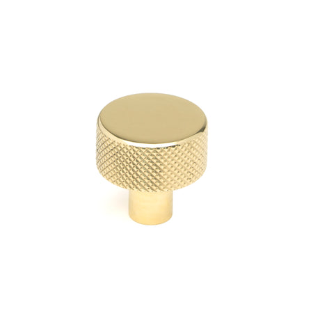 From The Anvil - Polished Brass Brompton Cabinet Knob - 25mm (No rose) | Sku. 46820 | Trade Door Handles.