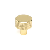 From The Anvil - Polished Brass Brompton Cabinet Knob - 25mm (No rose) | Sku. 46820 | Trade Door Handles.