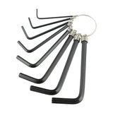 This is an image of Timco - Hex Key Keyring Set 8pcs (8 Pieces Bag) 468219