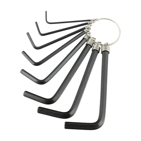 This is an image of Timco - Hex Key Keyring Set 8pcs (8 Pieces Bag) 468219